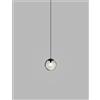 Vistosi PUPPET SOSPENSIONE P FUME' TRASPARENTE NERO OPACO 1 LUCE ATTACCO G9