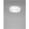 Vistosi SOGNO PLAFONIERA APPLIQUE 30 BIANCO SATINATO E BIANCO OPACO 1 LUCE ATTACCO E27