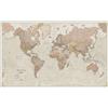 Maps International Enorme mappamondo laminato/incapsulato, stile antico 201 cm larghezza x 116,5...