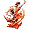 MegaHouse One Piece P.O.P NEO-MAXIMUM Rufy Ace Bonds of Brothers Figura nuova