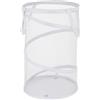 Marchfunny Cesto portabiancheria pieghevole elegante e funzionale, realizzato in nylon per una maggiore durata (bianco)