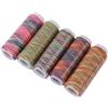 SEAFRONT 5 Pezzi Gradiente Multicolore, Filo Sashiko Variegato Fil a Coudre Cucito Quilting Ricamo Rocchetti di Filo Accessorio per Indumenti