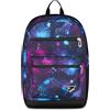 Seven Zaino Scuola The Double Reversibile, Blu, 29 L, Cuffie wireless abbinate, Tasche multifunzione, Tasca porta pc, Markers inclusi, Personalizzabile, Scuola media e superiore, Bambini, Ragazzi