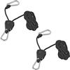 ProPlus Set di due verricelli a fune metallica ProPlus 320054, paranco a fune con cricchetto, 2,5 m, 68