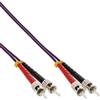 InLine® 81555P Cavo duplex LWL, ST/ST, 50/125µm, OM4, 0,5m