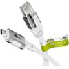 Goobay 74165 Cavo Ethernet da USB-C™ 3.1 a RJ45, 1 m, 1 m, bianco - collega router, modem o switch di rete alla porta USB-C™ di un laptop, tablet o smartphone