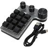 Cocosity 12 tasti tastiera meccanica, Mini Macro tastiera meccanica di gioco, tastiera programmabile Macro, una mano programmabile tastiera meccanica, tastiera Macro, una mano meccanica Gaming Keypad