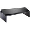 TV-bureau Tavolo TV, supporto girevole per TV e monitor, base girevole a 360°, portata fino a 45 kg, legno, nero