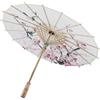 Luqeeg Ombrello di Carta Oleata Fatto a Mano Ombrello Giapponese Ombrello Asiatico da Danza Classica Cinese per Fotografia Cosplay Costume Matrimonio Festa Casa Decorazione, 21.7, Fiore di Prugna