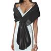EASEDAILY Sciarpa e fascia da donna per abiti da sera, scialle da sposa elegante, stole da sposa e damigella d'onore, US 12-18 (M)