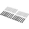 DAZLOR Humbucker - Set di 16 pickup per chitarra elettrica, M2,5 x 32 mm, con vite regolabile in altezza, 0,4 mm, colore: Nero