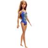 Barbie FJD97 - Beach con Costume - Perfetta per L'Estate, Blu