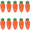 Kuuleyn Scatole per bomboniere trasparenti, Scatole per caramelle nuziali, Scatole per caramelle a forma di carota da 10 pezzi Contenitore per caramelle in plastica per bomboniere(giallo acceso)