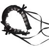 Joocyee Donne Ruffled Lace Sweet Lolita Fascia Steampunk Stile Giapponese Nastro Bowknot Cerchio Capelli Costume da Cameriera Accessori per Capelli,Black Lolita Fascia per Capelli,Nero