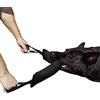 DINGO GEAR WWW.DINGOGEAR.COM 1977 Dingo Gear - Rimorchiatore in nylon per addestramento cani IGP & Fun, 2 maniglie, nero, 45 x 8 cm