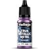 Vallejo Pintura True Metallic Metal 18ml, Colori per Aerografo, Alta Intensità e Finitura Omogenea, Ideale per Modellismo e Hobby, Formulazione Senza Diluzione.