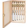 Kirschen Werkzeuge 1101HK Set scalpelli da legno, 6 pezzi, 6-26 mm, laccati