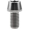 Yaruijia - Bullone in titanio M8 x 15 20 25 30 35 40 45 50 mm con testa conica a brugola per parti di biciclette moto passo 1,25 mm (M8 x 15 mm, titanio)