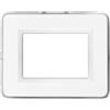 AVE Placca Ave 44P03B Personal 44 3 Moduli Bianco Lucido Ral 9010
