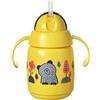Tommee Tippee Superstar Tazza Con Tecnologia INTELLIVALVE, Antibatterica, 300ml, Giallo