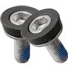 Jonikuper Set di 2 bulloni a manovella per movimento centrale, viti impermeabili in acciaio da 8 mm, per mountain bike e bici a scatto fisso, compatibili con asse conico quadrato, design anti-polvere