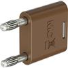 Stäubli KS2-4N-19 connettore marrone, diametro penna: 4 mm, distanza perno: 19 mm, 1 pezzo