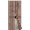 Sekey 100x220 cm Zanzariera Magnetica per Porta, anti Insetti, per Legno, Ferro, Porte in Alluminio, Facile da Installare, Non è Necessario Praticare Fori, Apertura e Chiusura Silenziosa, Marrone