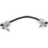 SYSTEM-S Cavo audio jack 15 cm AUX 6,35 mm 2 pin maschio a maschio adattatore angolare