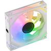 Mars Gaming MF-LINKFINITY Bianco, Ventola Modulare PWM 120mm, Sistema di Connessione LINKFINITY, Illuminazione Infinity Mirror ARGB 360°, Ultra-silenzioso 12dB