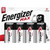 Energizer Max - Batterie D (Confezione da 4) - 1,5V LR20