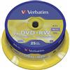 Verbatim 43489 DVD+RW, 4.7 Gb, 4x, Spindle, 25 Pezzi 25 Pack Spindl (Video Game)