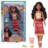 Mattel Disney Oceania 2 - Tautai Vaiana Nuotatrice, bambola con outfit ispirato al film e 2 accessori inclusi, gambe mobili e corpetto cambia colore, giocattolo per bambini, 3+ anni, JFF09