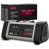 AEG Automotive 97025 Caricabatteria da auto microprocessore LT 20 Ampere per 12 e 24 V batterie, 9 Livelli, Power Supply e automatica temperatura Compensazione, LT20