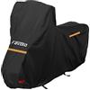 Favoto Telo Coprimoto 210D per Moto con Parabrezza Alto Resistente a Acqua Polvere Pioggia Vento Copertura Antifurto per Moto Motorino Motocicletta 220x105x160cm