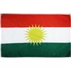 AZ FLAG Bandiera Kurdistan 150 x 90 cm con 4 occhielli, gazebo Kurd per balcone o parete