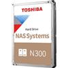 Toshiba N300 disco rigido interno 12 TB 7200 Giri/min 512 MB 3.5" Serial ATA III [HDWG51CEZSTA]