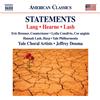 David Lang Lang/Hearne/Lash: Statements (CD) Album