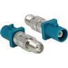 DeLOCK 88932 Adattatore cavo - Adattatore per cavo (Fakra Z, SMA, Blu, Maschio/Femmina, Nichel, Sacchetto di Plastica)