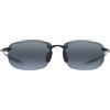 Maui Jim Occhiali da Sole HO'OKIPA 407-02 Nero Lucido/Grigio Unisex Polarizzati 64/16/130