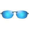 Maui Jim Occhiali da Sole HO'OKIPA B407-03 Blu/Blu Specchiato Unisex Polarizzati 64/14/140