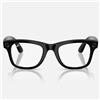 Ray-Ban Occhiali da Sole RW4012 601/1M Meta Wayfarer (Gen 2) Nero/Trasparente Verde Grafite Unisex Fotocromatici 50/22/150