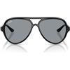 Ray-Ban Occhiali da Sole RB4125 601/R5 Cats 5000 Nero/Grigio Uomo 59/13/140
