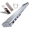 Gungtj Docking station per laptop | 8 in 1 USB C Hub Riser per computer - 5 Gbps trasferimento dati pieghevole Riser per laptop con porte USB, per viaggi, ufficio, casa, gioco lavoro