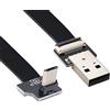 xiwai Cavo FPC piatto sottile da USB 2.0 tipo A maschio a micro USB 5 pin maschio, 0,2 m, per FPV, disco e telefono