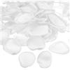 PATIKIL Petali di Rosa di Seta, 200 Pz Petali di Fiori Artificiali Petali di Rosa Finti per Matrimonio Spargimento Corridoio Sposa Decorazione Tavolo Notte Romantica, Bianco