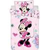 Jerry Fabrics Minnie Mouse Copripiumino Neonato 100x135 + Federa 40x60 100% Cotone Disney