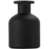 QUUPY 1 boccetta vuota in vetro da 150 ml, diffusore per aromaterapia, mini vaso, contenitore per profumo, accessorio per fai da te, set di bastoncini diffusori di ricambio (nero)