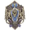 Nemesis Now World of Warcraft Alliance - Targa da parete 30 cm, colore blu, prodotto ufficiale World of Warcraft, ornamento da appendere alla parete, pezzo da esposizione, realizzato in resina di alta
