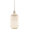 OSRAM Lampada a sospensione vintage, beige, scenari di illuminazione individuali, acciaio inossidabile, ideale per soggiorni, design moderno, fascino vintage, cavo tessile da 2 m, diametro 100 mm,