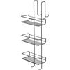 GEDY G-Tito portaoggetti Doccia Cromato, 3 contenitori rettangolari, Misure e Peso: 68X24X22 CM & 1,072 kg, Portaoggetti Bagno Realizzato in Acciaio Inox, Design R&S Gedy, 2 Anni di Garanzia